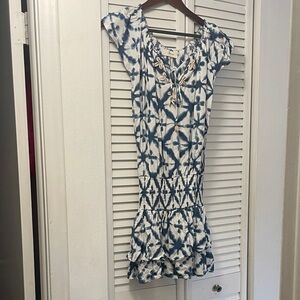Skemo Blue and White Mini Dress